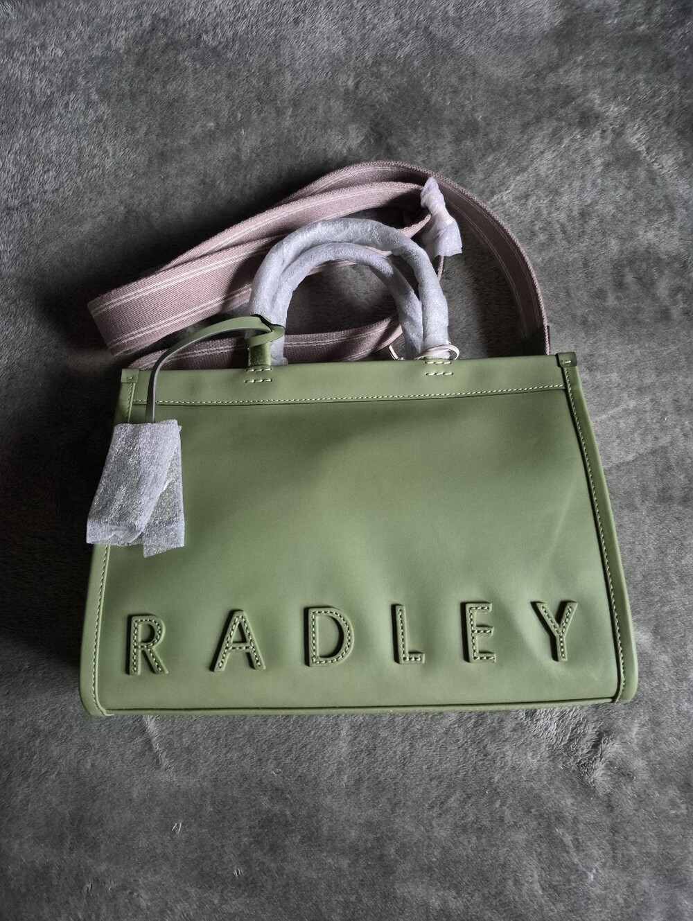Radley London Alba Place Small Zip Top Satchel Apple